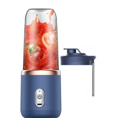 High Power 140W Juicer with 400mL Capacity and Fast Motor Tunisian dark blue / Six Knife and Single Cover