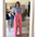 High-Waist Straight-Leg Pants - Pink / S