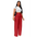 High-Waist Straight-Leg Pants - Red / S