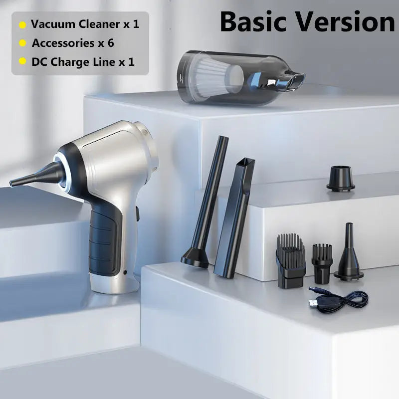 Home and Car Dual Purpose Handheld Vacuum Cleaner 12000Pa Rechargeable Basic