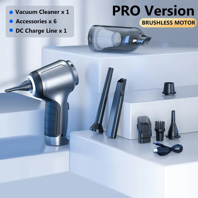 Home and Car Dual Purpose Handheld Vacuum Cleaner 12000Pa Rechargeable Updated PRO