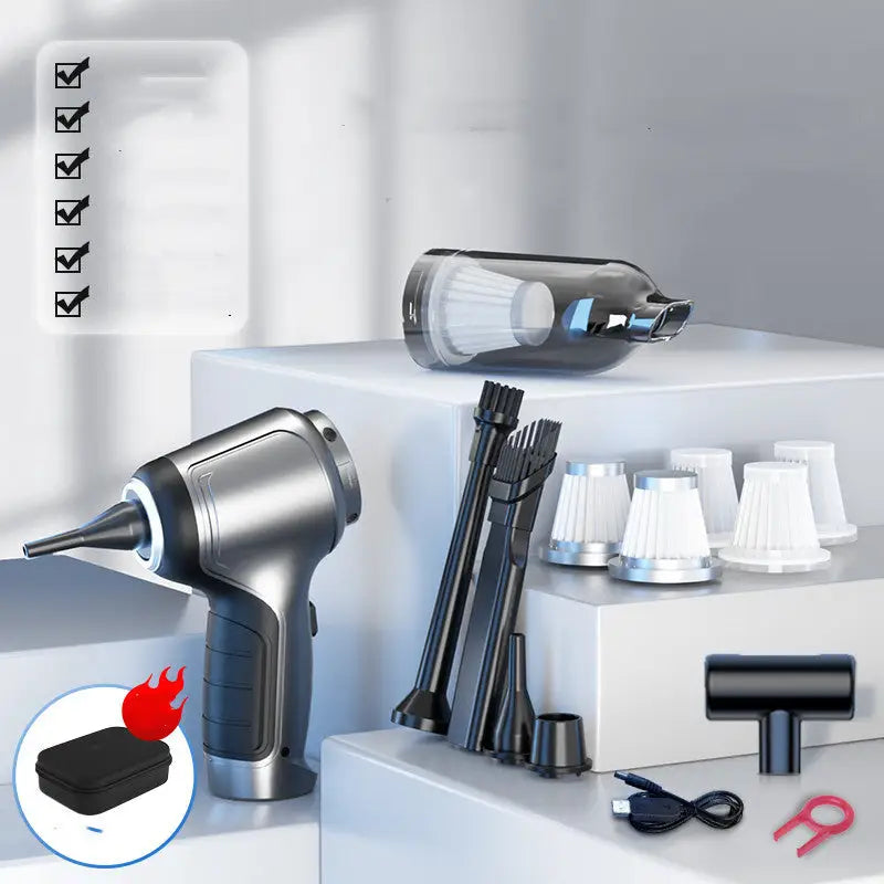 Home and Car Dual Purpose Handheld Vacuum Cleaner 12000Pa Rechargeable