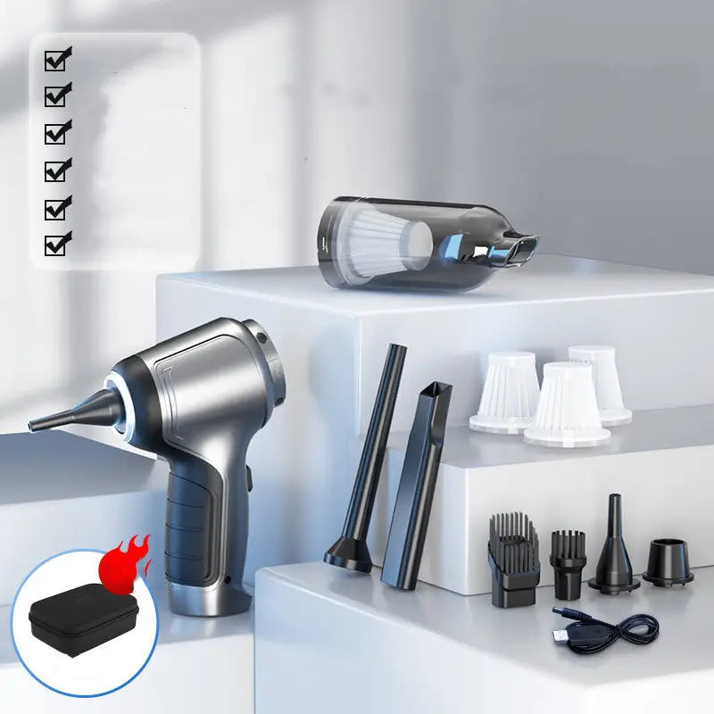 Home and Car Dual Purpose Handheld Vacuum Cleaner 12000Pa Rechargeable