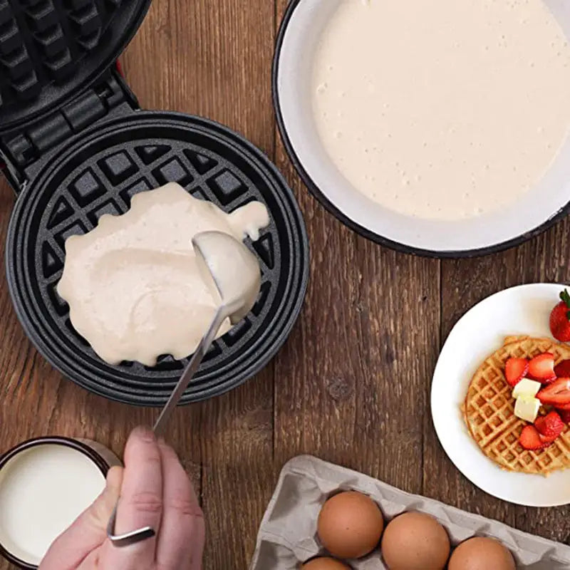 Household Mini Waffle Maker 350W Compact Electric Appliance