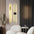 Intelligent Remote Control Ceiling Lamp for Home Rooms 2pcs Golden / 60cm / Warm light