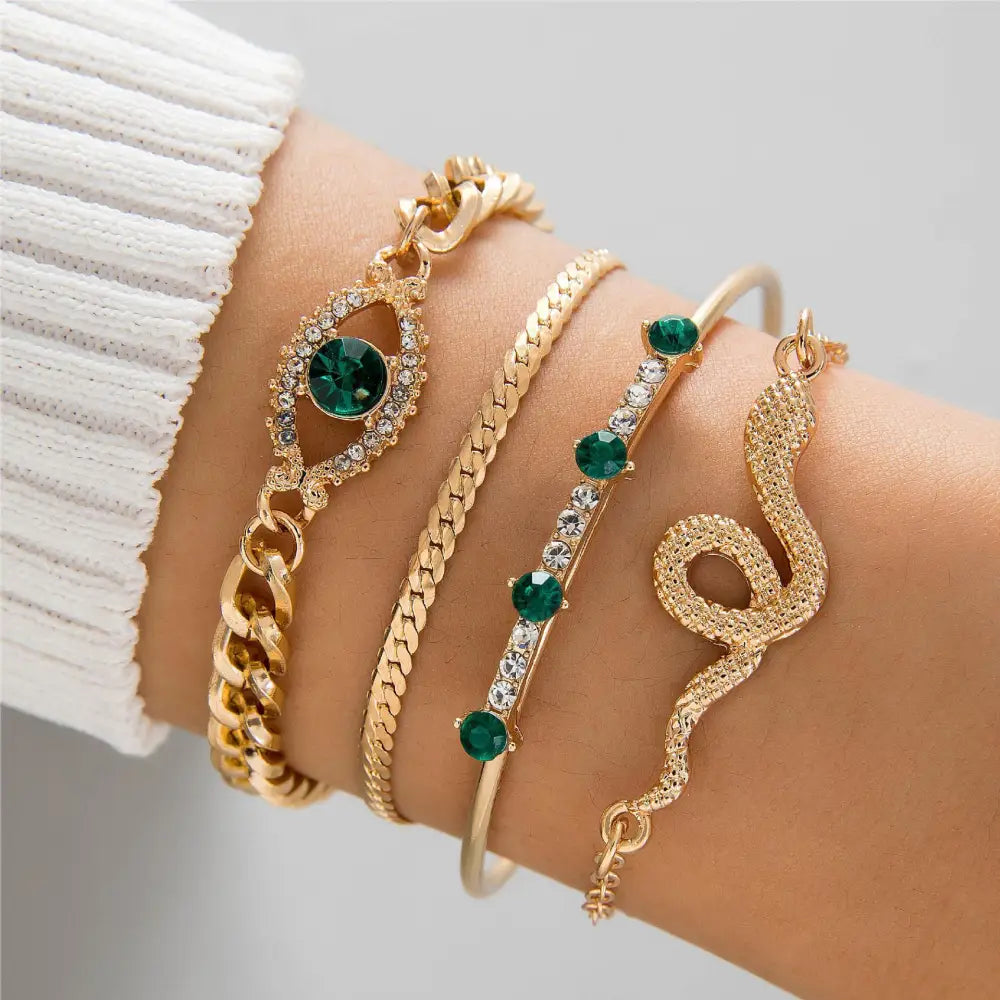 Jade Luxe: Diamond & Jade Bracelet Collection - 25892 gold