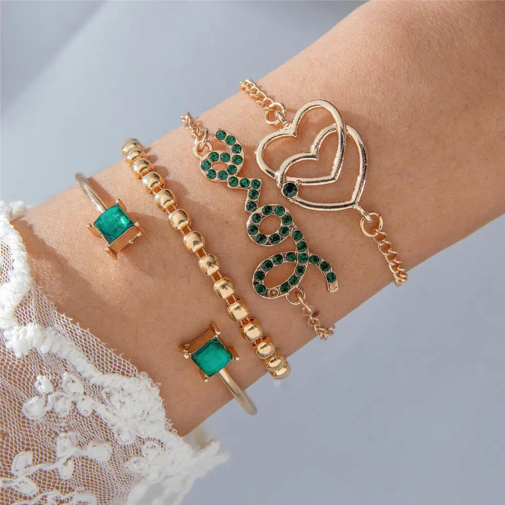 Jade Luxe: Diamond & Jade Bracelet Collection - 25892 gold