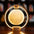 K1 Round Moon Bluetooth Speaker with Wood Grain Base and Suspension Wood grain moon