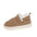 Khaki Low Top Hiking Shoes with Artificial Wool Lining and Rubber Sole - Khaki / 36to37