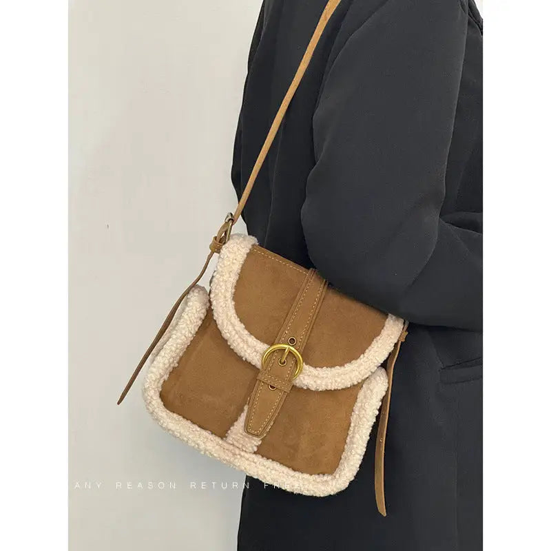 Khaki Polyester Suitcase with Three Dimensional Pocket and Internal Zipper - Khaki