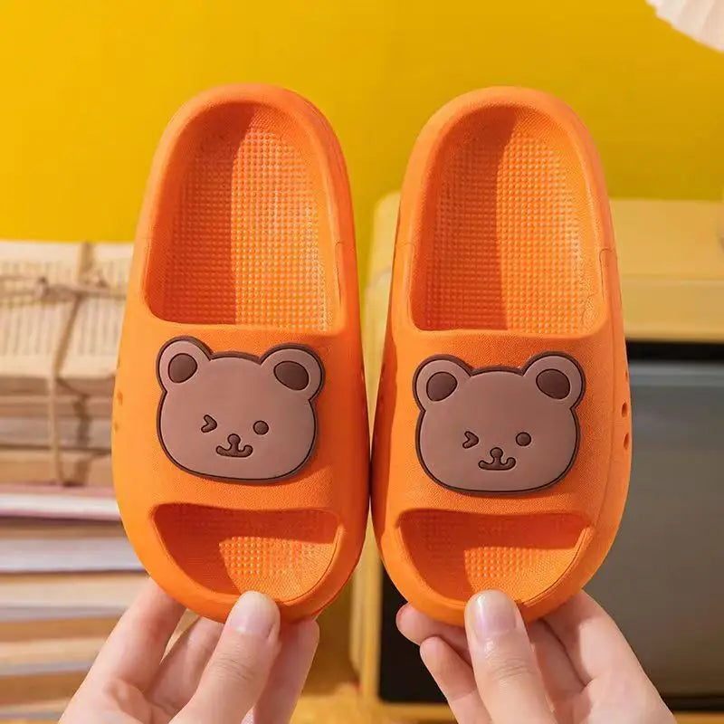 KiddieCartoon Sandals: Soft & Stylish for Summer Fun - Orange / 22 23 Yards Inner Length 14cm