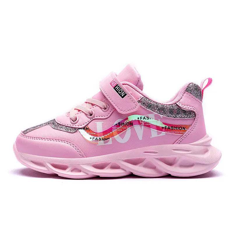 KidzStride: Trendy Sports Shoes for Girls - Pink / 26
