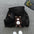 KidzZip Hooded Jacket - Baby bear coat black / 80cm