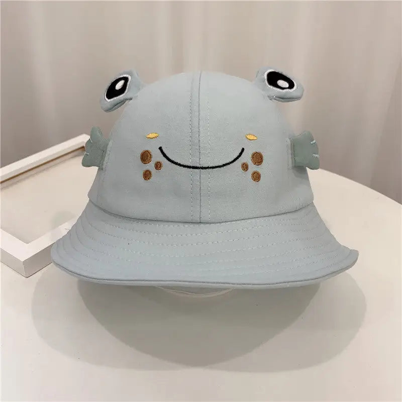 KittenFrog SunBab Pot Hat - Blue