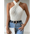 Knit Halter Top for Her - White / XS