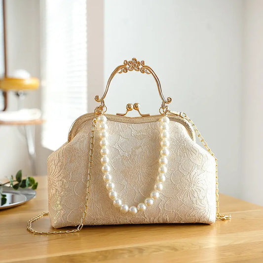 Lace Luxe: Women’s Spacious Shoulder Handbag
