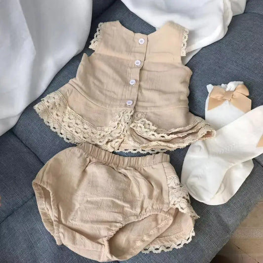 Lace Sleeveless Baby Skirt