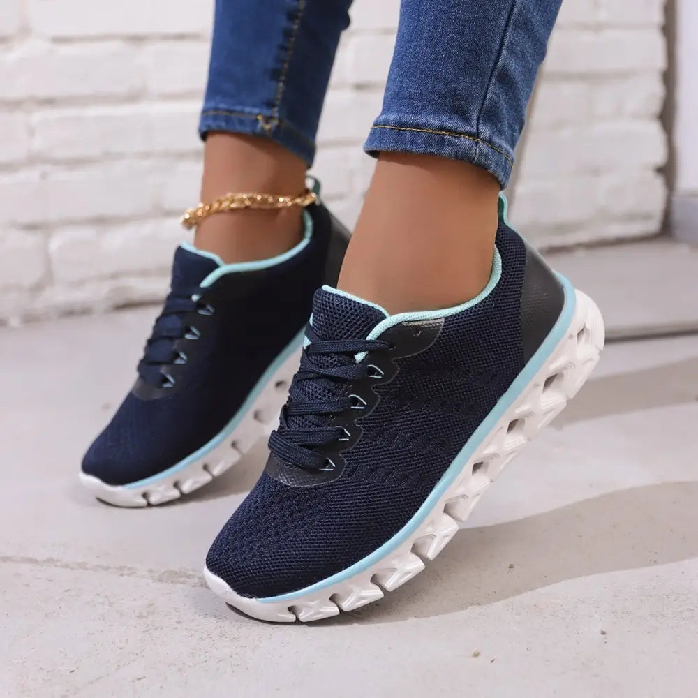 Lace Up Low Heel Shoes with Round Toe in Multiple Colors