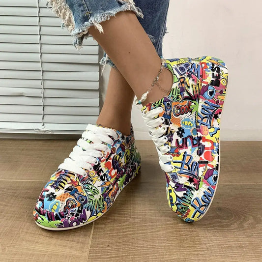 LaceUpMax Roundhead Thick Sole Sports Shoes