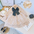 Lacey Velvet Dress - Beige / 100cm