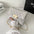 Ladies PVC Flap Shoulder Bag in Multiple Colors - Light Gray / 20x5x14cm