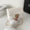 Ladies PVC Flap Shoulder Bag in Multiple Colors - White / 20x5x14cm