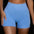 Ladies underwear seamless yoga fitness sports suit - Blue shorts / M
