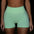 Ladies underwear seamless yoga fitness sports suit - Green shorts / S