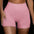 Ladies underwear seamless yoga fitness sports suit - Pink shorts / M