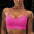 Ladies underwear seamless yoga fitness sports suit - RoseRed vest / S