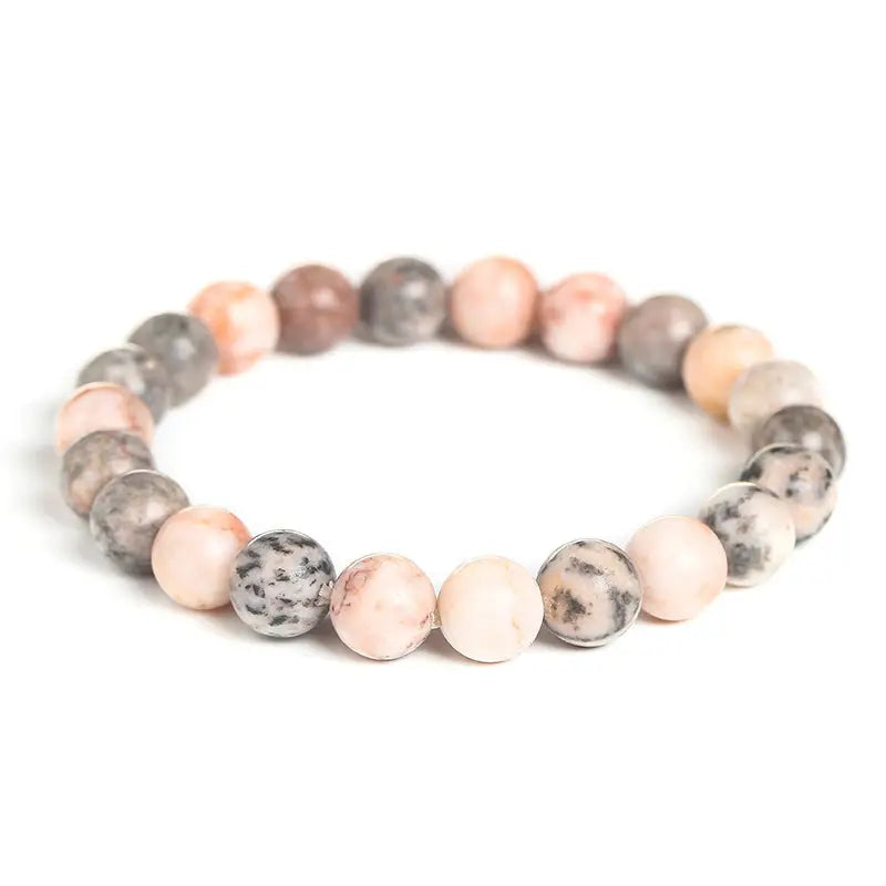 LavaFlow Zen Volcanic Energy Bead Bracelet - Pink