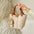Leather Bucket Style Suitcase Outer Bag with Sandwich Pocket - Alagas White / 12.5X12.5X16.5CM