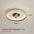 LED Ceiling Fan Lamp with Plastic Blades for Multiple Rooms 64W 220V Walnut