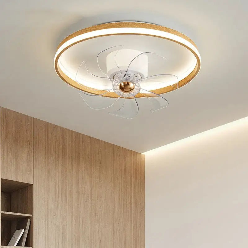 LED Ceiling Fan Lamp with Plastic Blades for Multiple Rooms 64W 220V