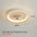 LED Ceiling Fan Lamp with Plastic Blades for Multiple Rooms 64W 220V Log color