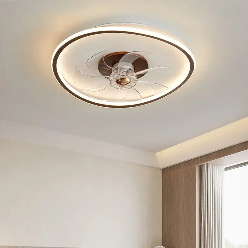 LED Ceiling Fan Lamp with Plastic Blades for Multiple Rooms 64W 220V