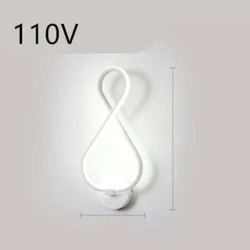LED Silicone Shade Lamp with Switch Button for Home Use 220V 8characters 110V / White light