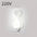 LED Silicone Shade Lamp with Switch Button for Home Use 220V 8 characters / White light
