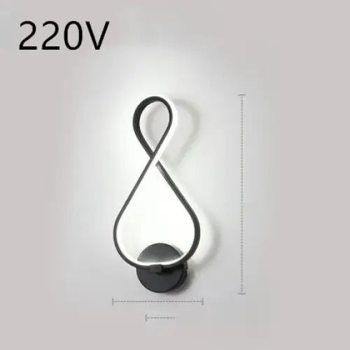 LED Silicone Shade Lamp with Switch Button for Home Use 220V 8 black / White light