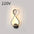 LED Silicone Shade Lamp with Switch Button for Home Use 220V 8 black / Warm light