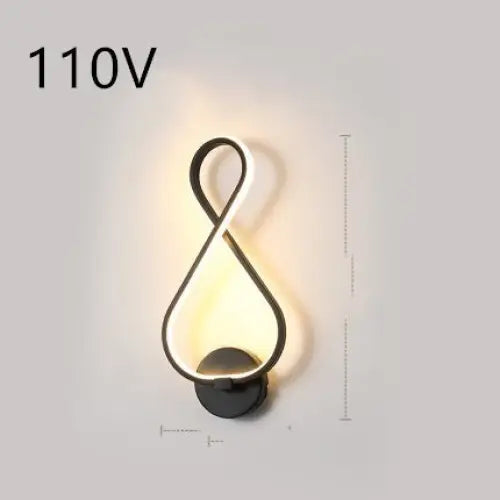 LED Silicone Shade Lamp with Switch Button for Home Use 220V 8black 110V / Warm light