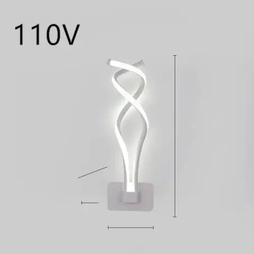 LED Silicone Shade Lamp with Switch Button for Home Use 220V Rich white 110V / White light