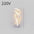 LED Silicone Shade Lamp with Switch Button for Home Use 220V Rich white / Warm light