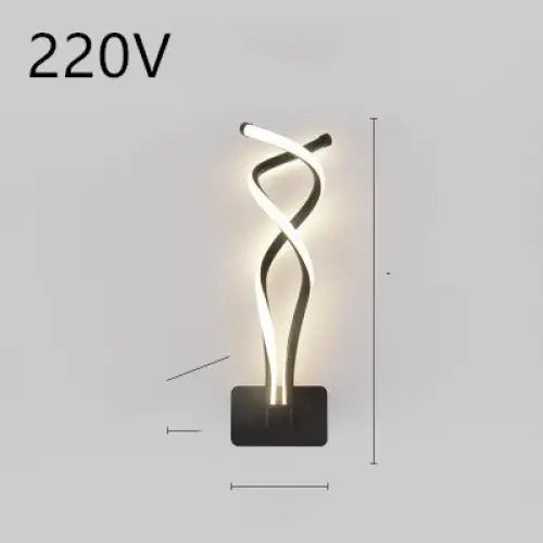 LED Silicone Shade Lamp with Switch Button for Home Use 220V Rich black / Warm light
