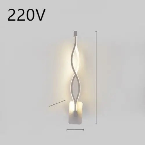 LED Silicone Shade Lamp with Switch Button for Home Use 220V Wavy white / Warm light