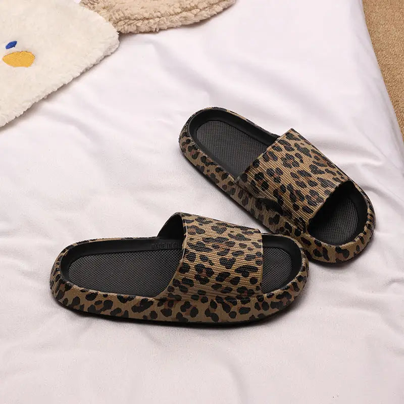 Leopard Chic Slides