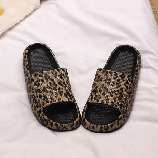 Leopard Chic Slides