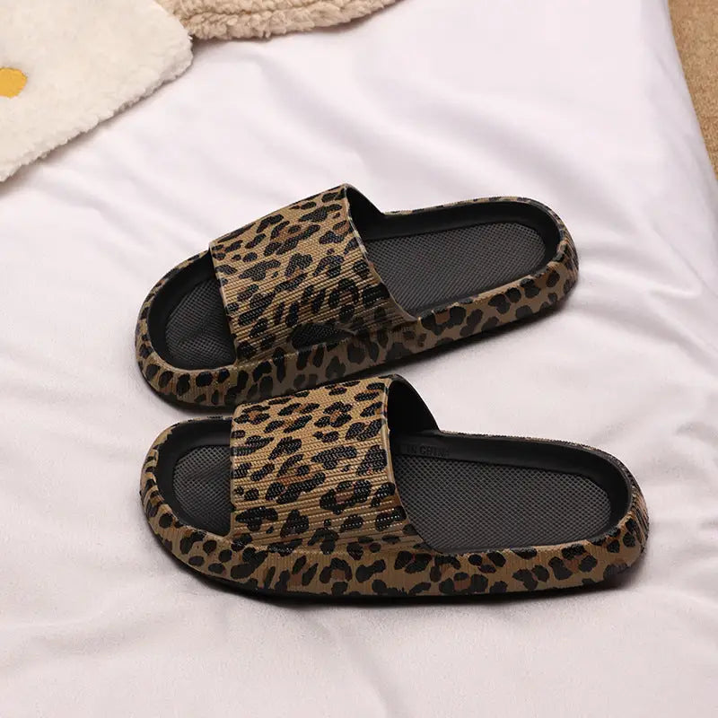 Leopard Chic Slides