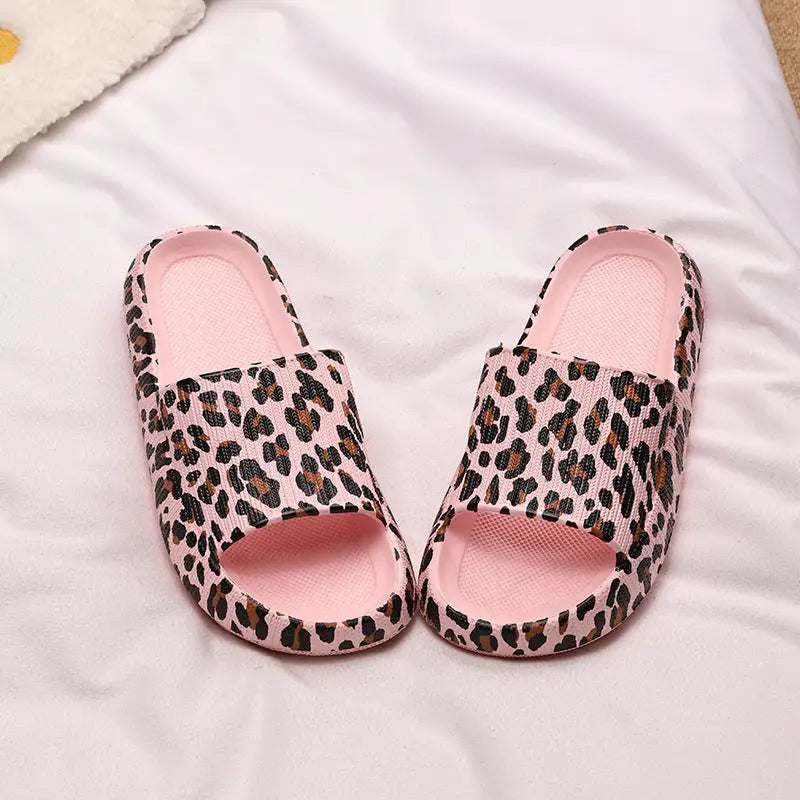 Leopard Chic Slides