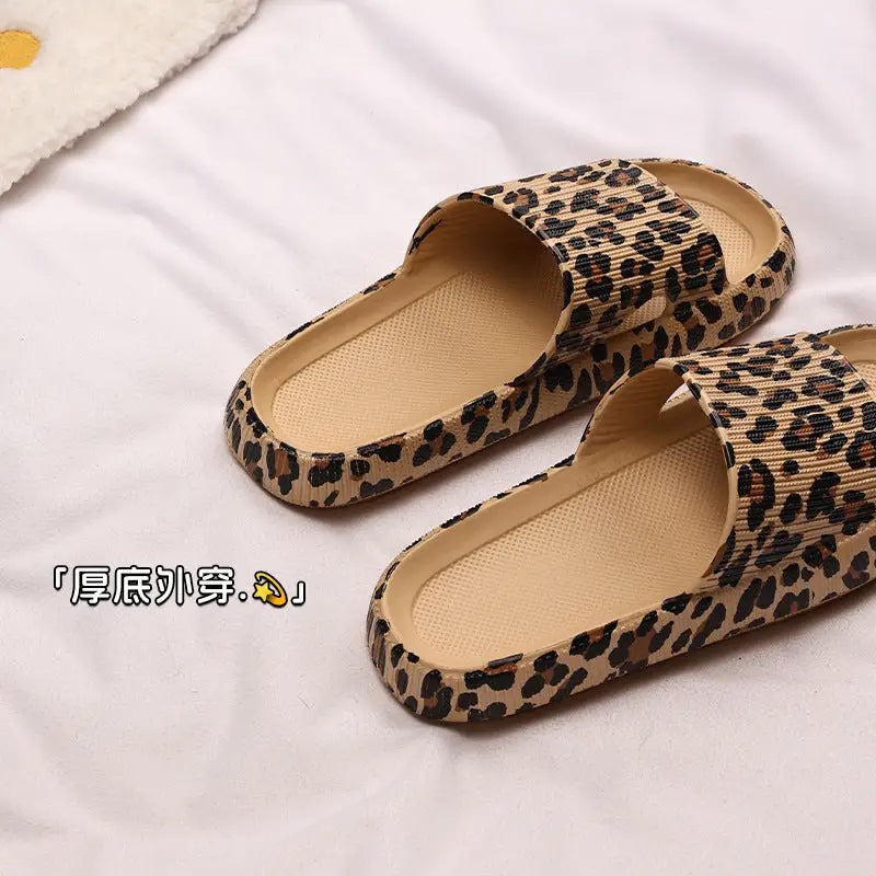 Leopard Chic Slides